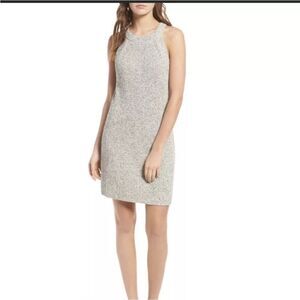 Madewell Sweater Dress Womens Size XS Gray Marled 100% Cotton Valley Sleeveless